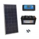 Kit solar Placa 180w Bateria 125ah Regulador 20a