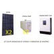 Kit solar 2x Placa 150w Bateria 250ah Regulador 30a inversor 600w