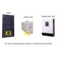 Kit solar 2x Placa 150w Bateria 250ah Regulador 30a inversor 600w