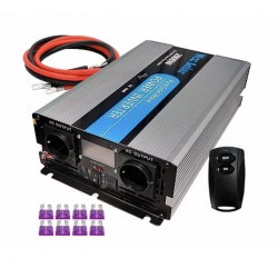Inversor solar 2000w 12v Onda pura con Mando