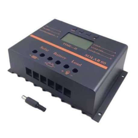 Regulador SOLAR60 60A 12V 24V con display LCD