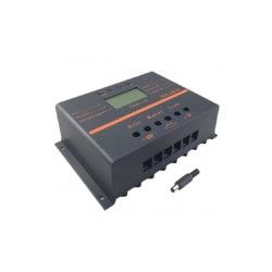 Regulador de carga SOLAR60 80A 12V 24V  display LCD
