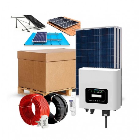 Kit solar 2000wh Autoconsumo Inyección a RED
