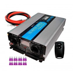 Inversor solar 3000w 12v Onda pura con Mando