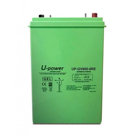 Batería solar GEL 600Ah / 6v UP-GV600-6RE
