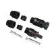 Set conectores MC4 macho+hembra para cable de panel solar