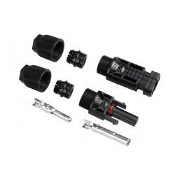 Set conectores MC4 macho+hembra para cable de panel solar