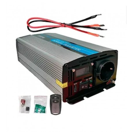 Inversor solar 1000w 12v Onda pura con Mando