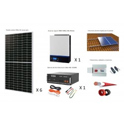 Kit solar 18000w/10500w Diarios con batería de Litio